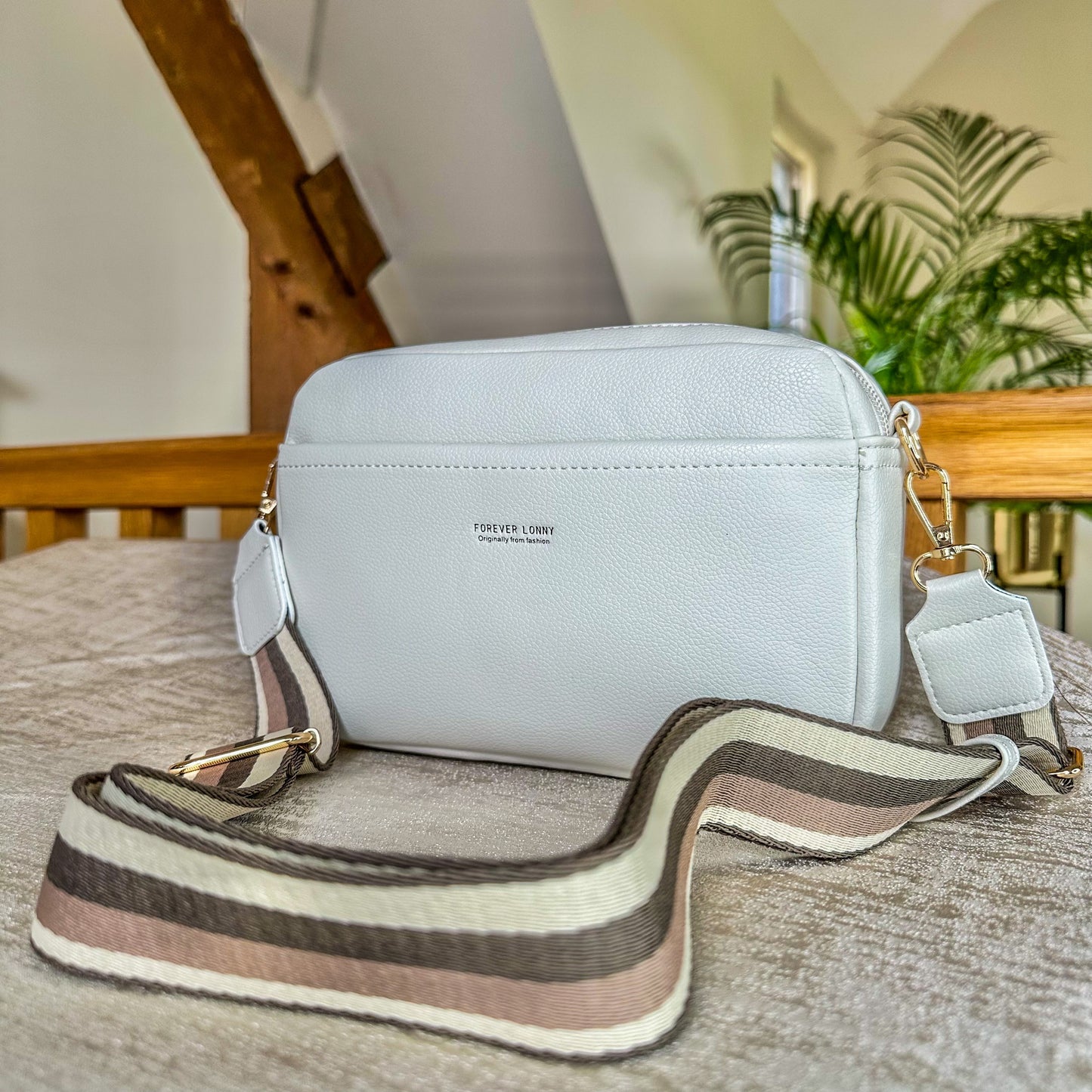 Large Cross Body Bag - Cream