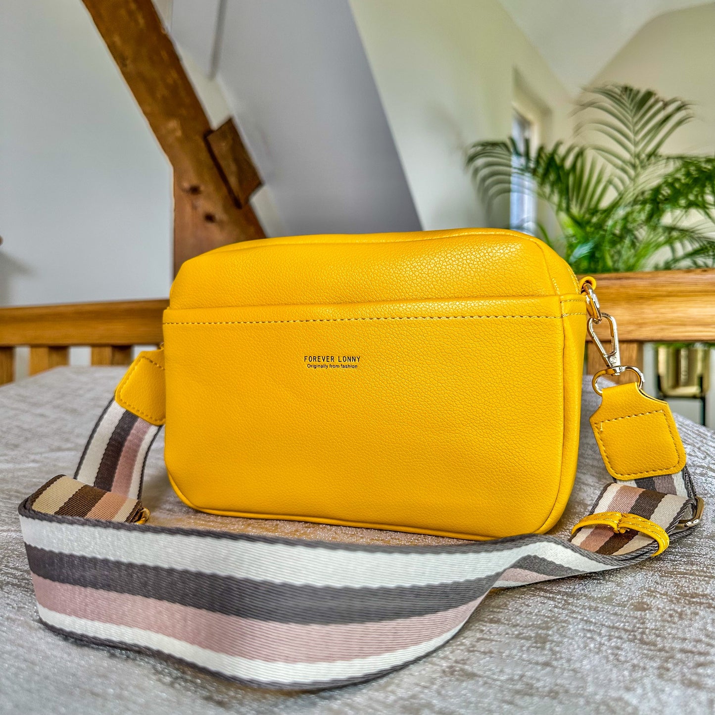 Large Cross Body Bag - Yellow
