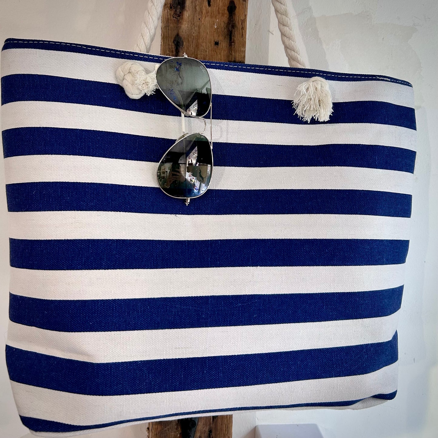 Striped Beach Bag