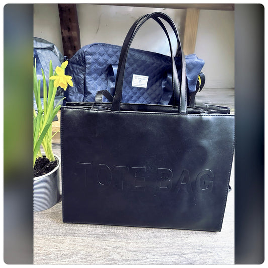 Faux Leather “Tote” Bag