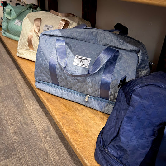 Quilted Holdall with Shoe Compartment